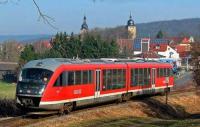 DieRoten Brummer der Baureihe 642 fahren nur noch wenige Tage auf der Strecke zwischen Ebern und Bamberg. Foto: C.Gloël